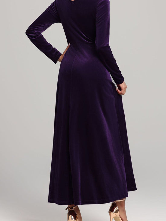 Velvet Square Neck Dress