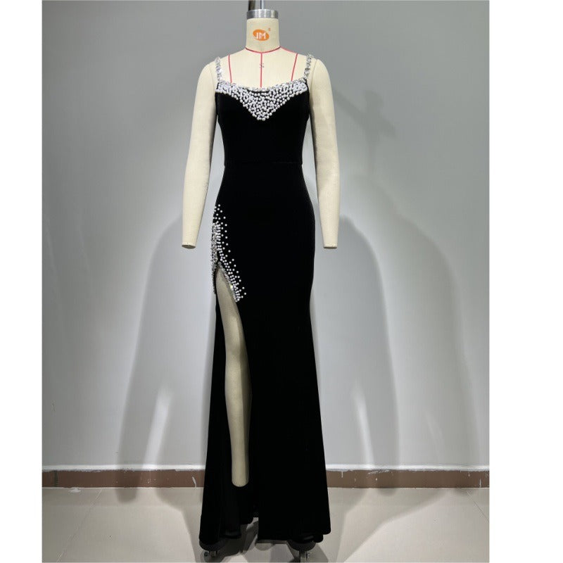 Rhinestone Evening Gown