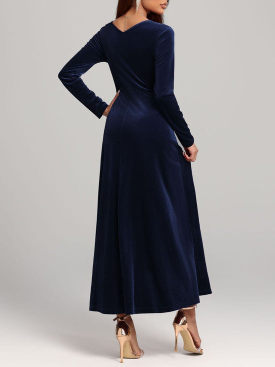 Velvet Square Neck Dress