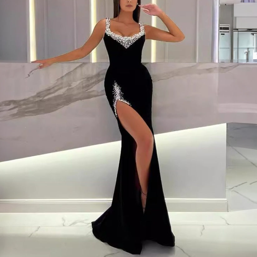 Rhinestone Evening Gown