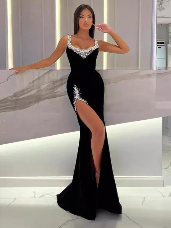 Rhinestone Evening Gown