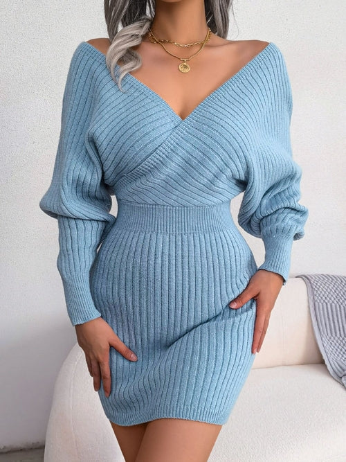 Dolman Sleeve Sweater Dress