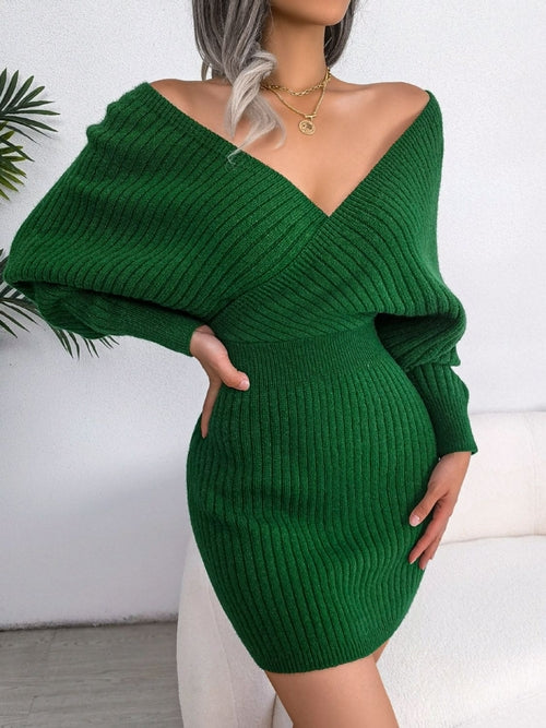 Dolman Sleeve Sweater Dress