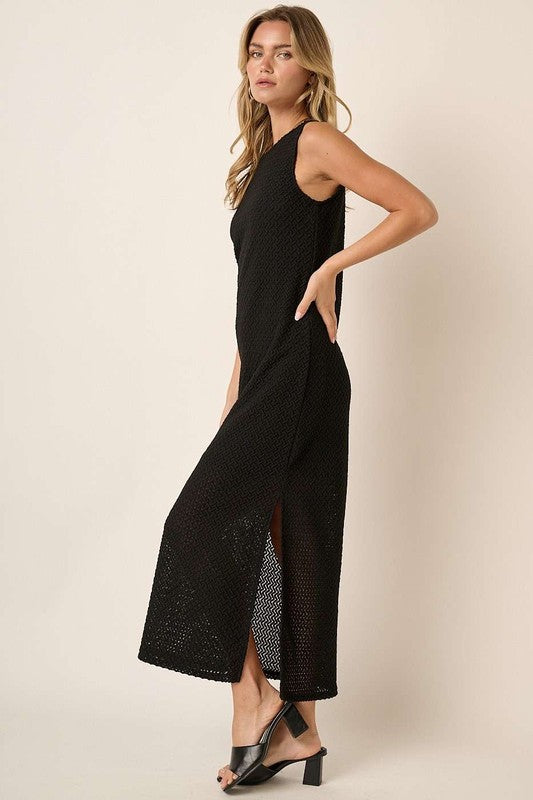 Side Slit Sleeveless Dress