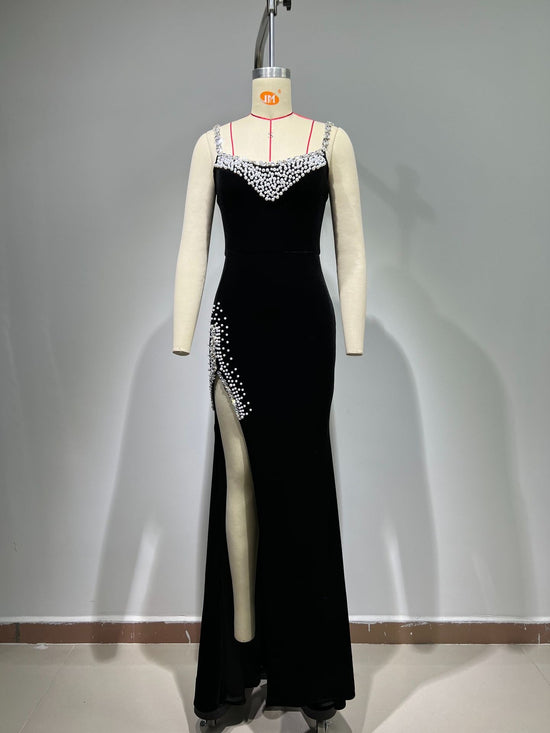 Rhinestone Evening Gown