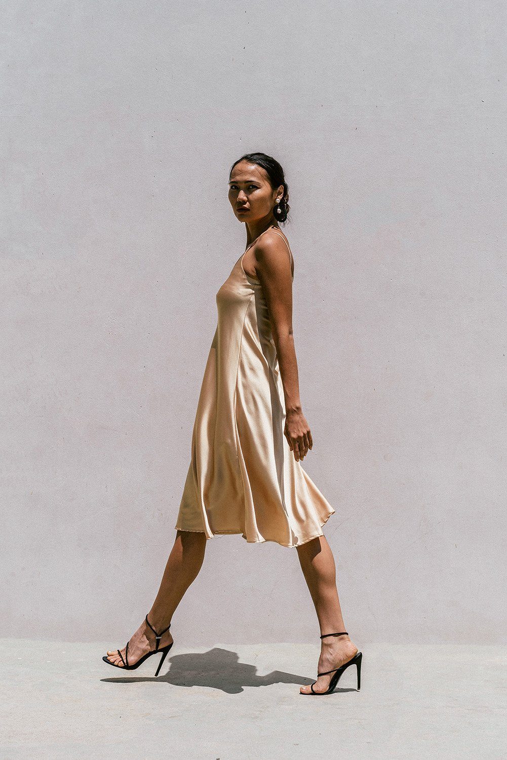 Minimal Satin Slip Dress