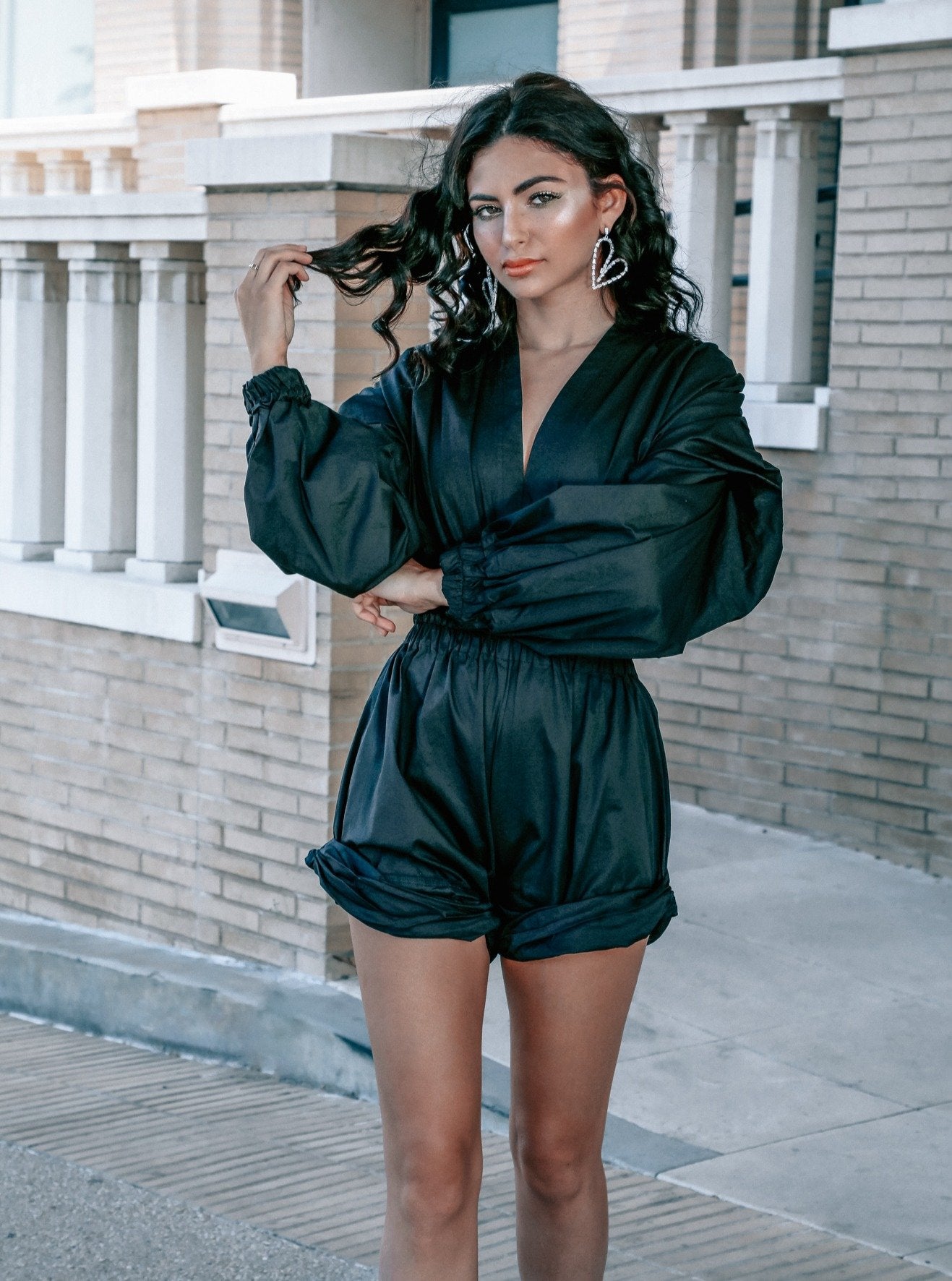 Puff Sleeve Romper