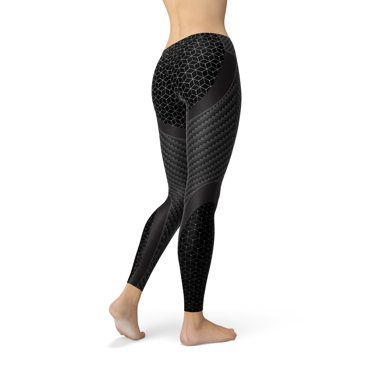 Womens Carbon Fiber Sports Leggings