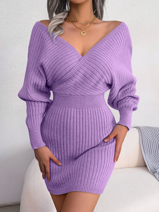 Dolman Sleeve Sweater Dress