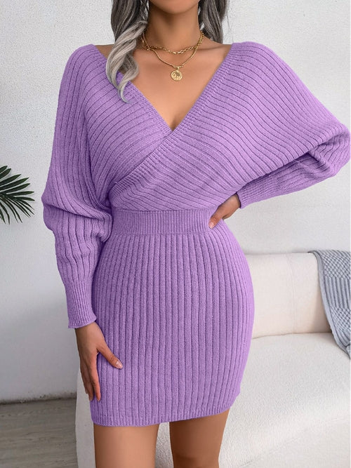 Dolman Sleeve Sweater Dress